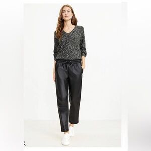 Loft Pull On Jogger Faux Leather
